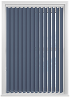 Trinity (Blackout), Prussian Blue - Vertical Blind